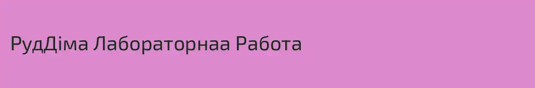 РудДіма Лабораторнаа Работа